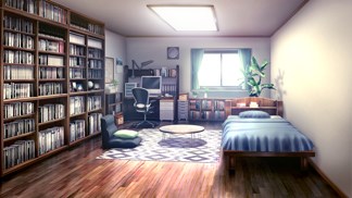 主人公の部屋