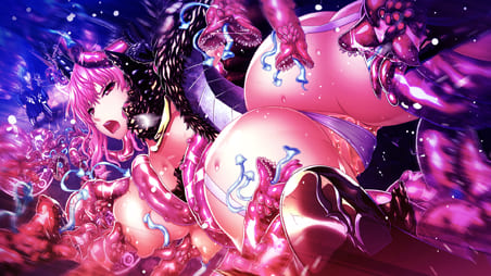 エデンズリッター２章外伝　バルベリト淫紋激化　触手エナジー吸引"